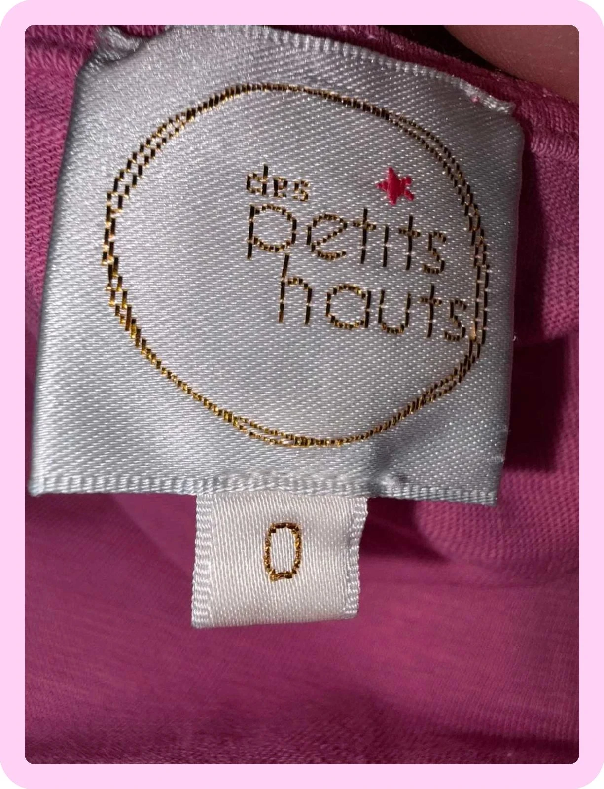 T-shirt femme des petits haut rose taille 0 34 – photo 6